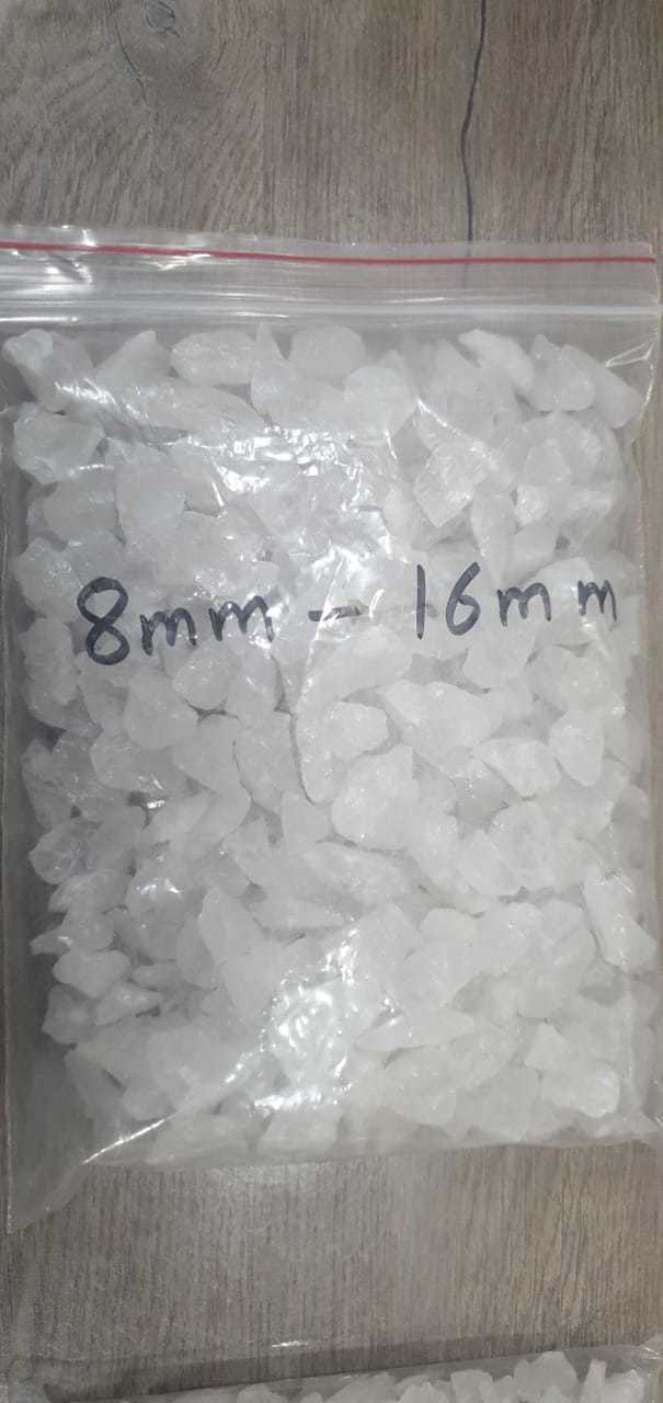 Crystalline Snow White Quartz Wash Chips And Aggregate For Flooring And Terrazzo Work Solid Surface