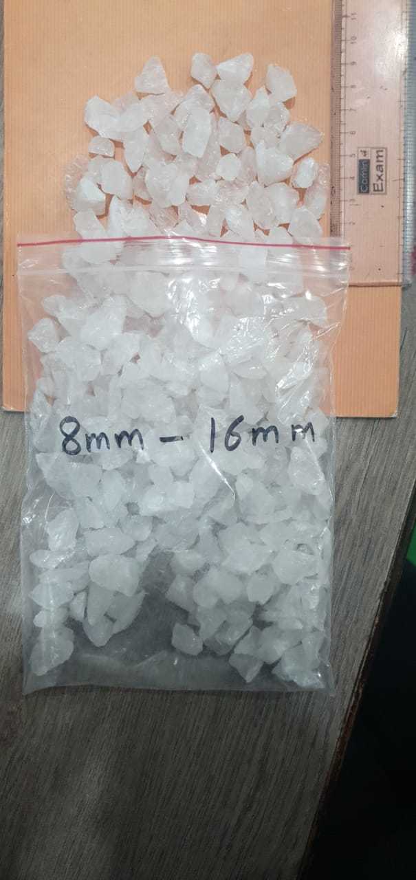 Crystalline Snow White Quartz Wash Chips And Aggregate For Flooring And Terrazzo Work Solid Surface