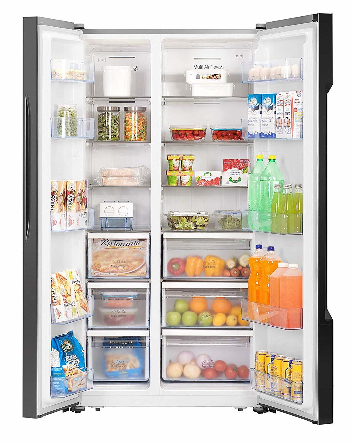 Bpl 690 L Frost Free Side-by-side Refrigerator(r690s2, Black)