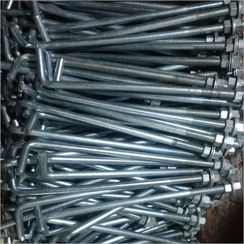 Ms L Bolt - Mild Steel, L Shape, Rust Resistant, Polish Finish | Ideal For Fitting Purposes With Sturdy Design
