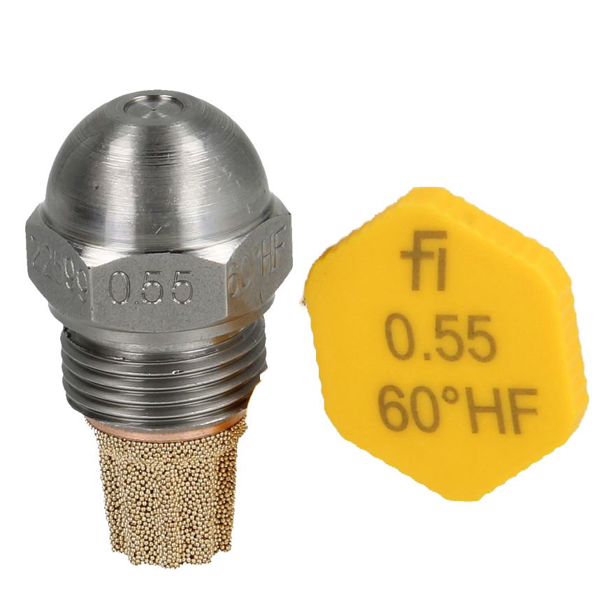 Fluidic Burner Nozzle 60 Degree Hf Size: Small