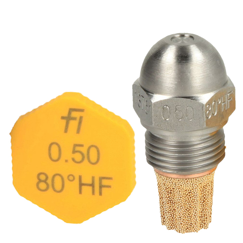 फ्लुइडिक्स बर्नर नोजल 80 डिग्री एचएफ आकार: छोटा