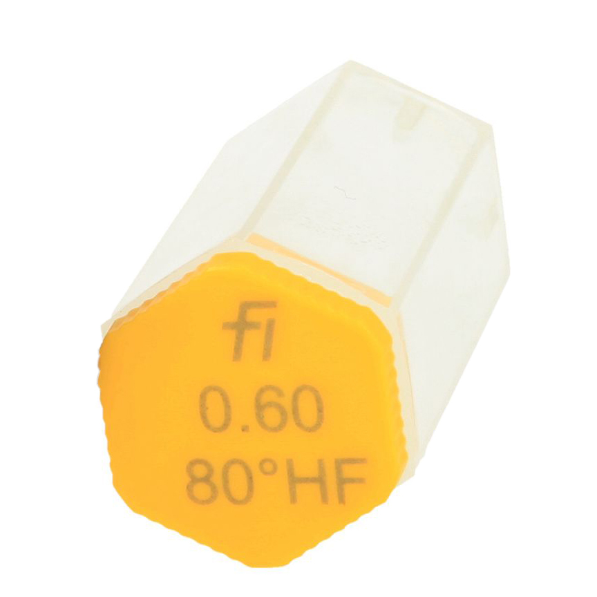 Fluidics Burner Nozzle - 80 Degree High Flow, Industrial Use, Available In Various Flow Rates