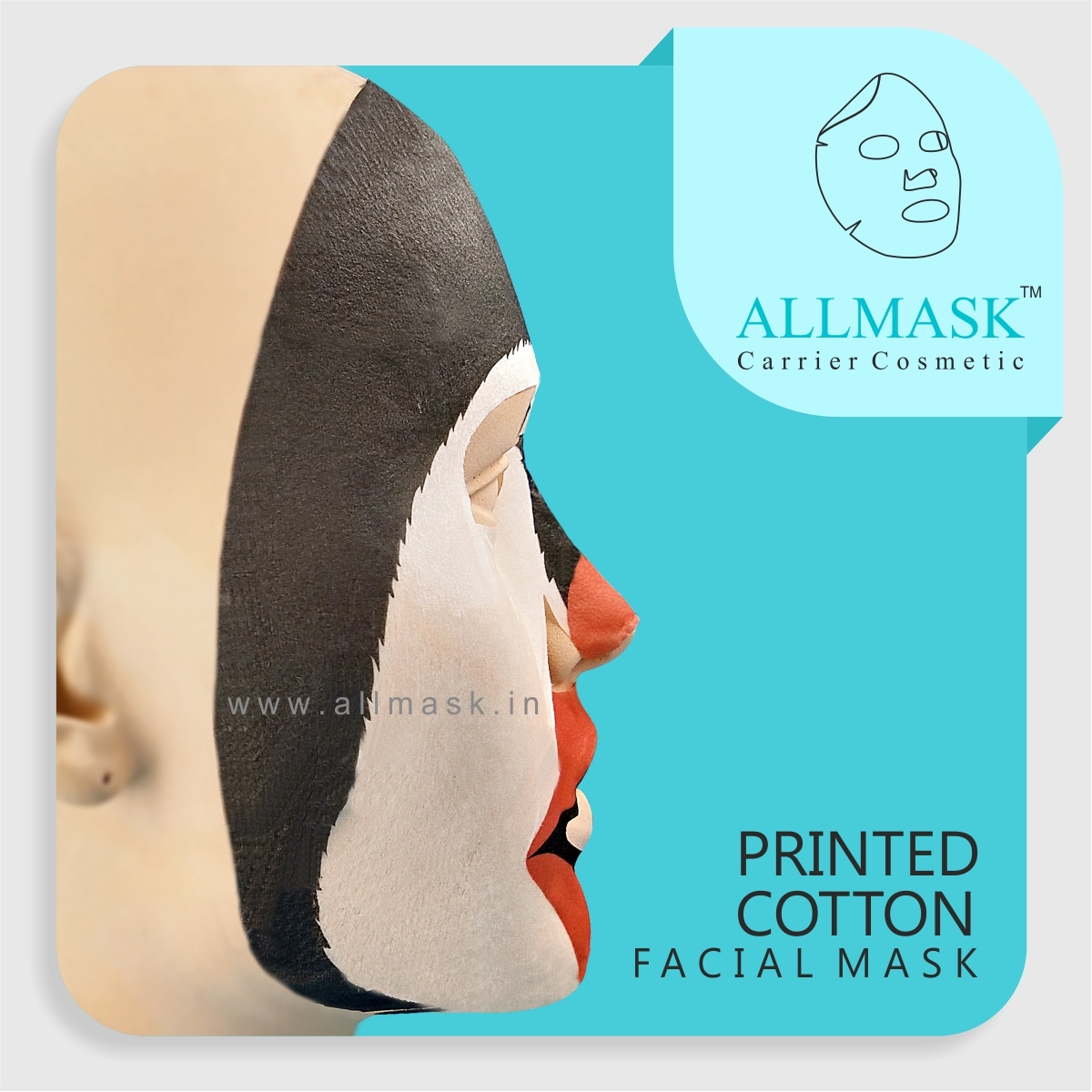 Cotton Penguin Printed Facial Mask Sheet - 100% Original - Odm/oem Customization Available Age Group: Women