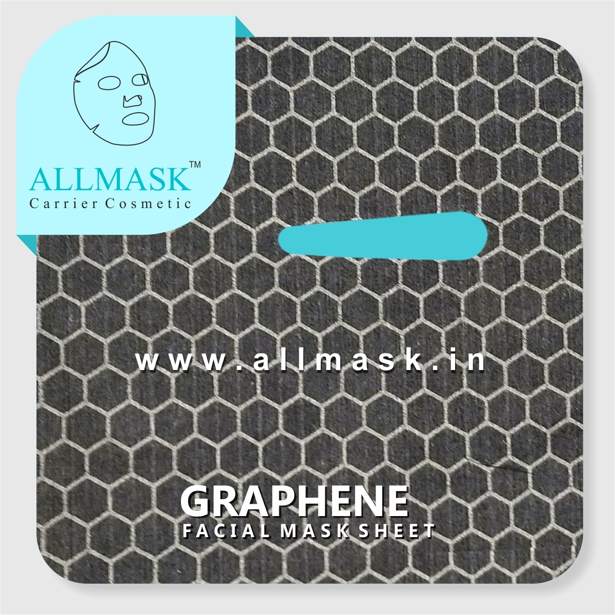 Graphene Black Facial Mask Sheet - Non Woven Fabric, 3 Year Shelf Life, Black Color - Magnetic & Conductive With Enhanced Serum Absorption