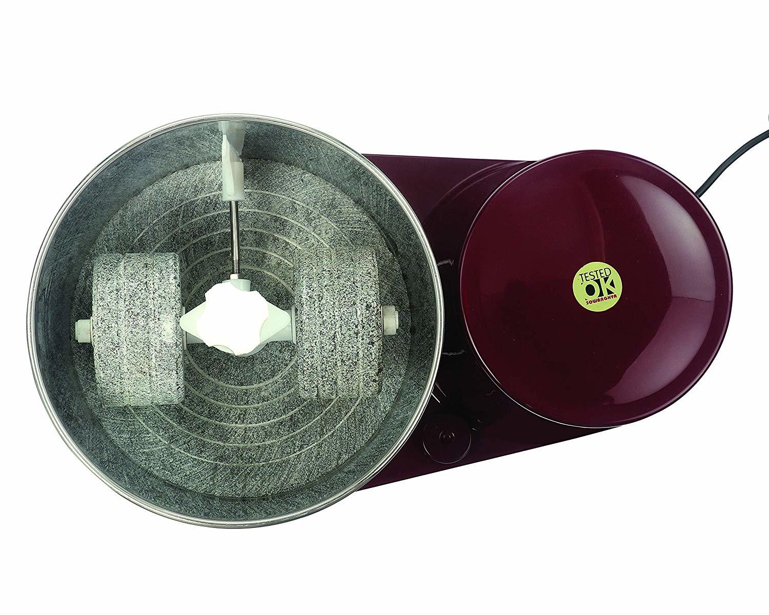 Sowbaghya 2ltr Diva Nxt Wet Grinder(maroon) With Attachments