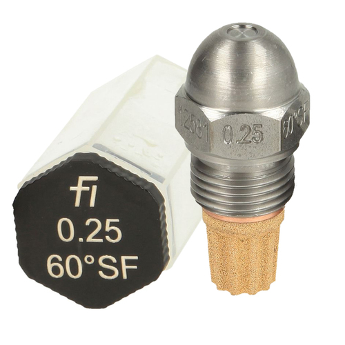 फ्लुइडिक्स बर्नर नोजल 60 डिग्री एसएफ आकार: छोटा