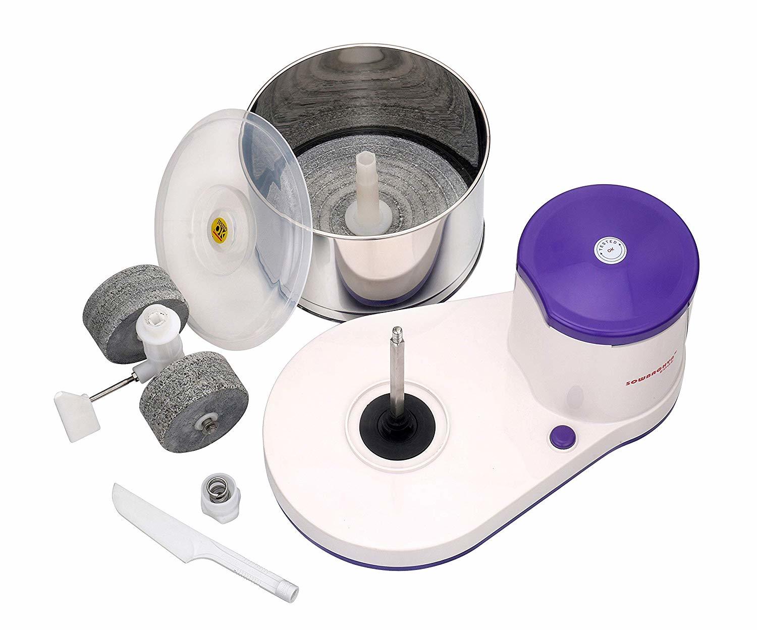 Sowbaghya Edge 2 Ltr Table Top Wet Grinder (Without Attachments)(violet)