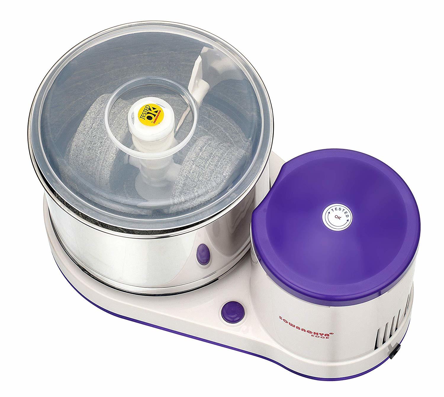 Sowbaghya Edge 2 Ltr Table Top Wet Grinder (Without Attachments)(violet)