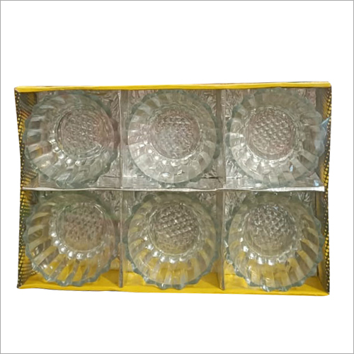 6 Pcs Glass Bowl Set - Durable Glass Material | Elegant Design, Dishwasher Safe, Ideal For Desserts And Serving