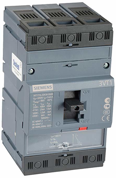 Mccb - Thermoset Plastic, 100x150x200mm | 3 Poles, 50ka Breaking Capacity, Overcurrent Protection, Reliable Operation, Modular Design, Easy Installation