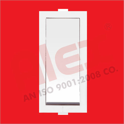 1 Way 16 AMP Electric Switch - Polycarbonate, Lightweight Design, White Color, Smooth Operation, Suitable for Commercial & Household Use