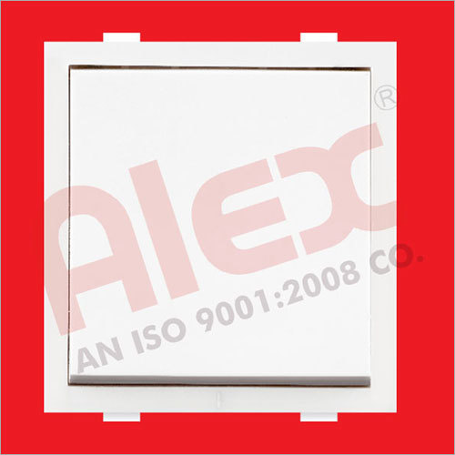 Flat 1 Way 6 AMP Switch - IP54 Protection Level, Durable White Design for Commercial and Household Use