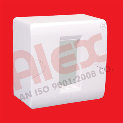 1 Module Surface Box - Durable Plastic, Ip54 Protection Level, White Color With Custom Color Options | Ideal For Residential And Commercial Applications