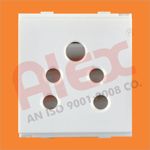 6 Amp 2 In 1 Socket - Polycarbonate & Copper Pins | Durable, Shock Resistant, Securely Packaged, Available In White And Other Colors