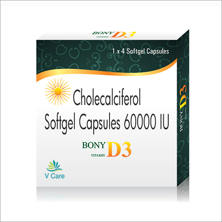 Bony D3 Softgel Capsules Ingredients: Cholecalciferol 60