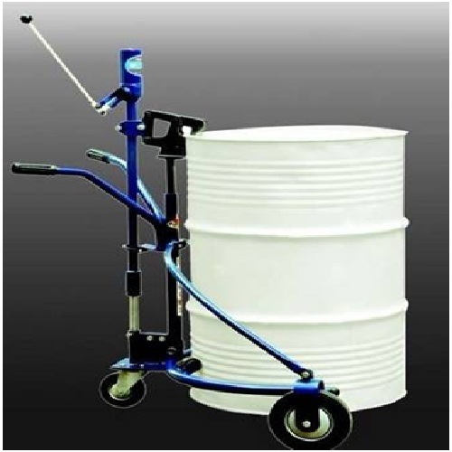 Drum Stacker - 400 Kg Capacity, 1550 Mm Lifting Height, Yellow | Lever-assisted Steering, Low Center Of Gravity, Over-discharge Protection, Adjustable Forks