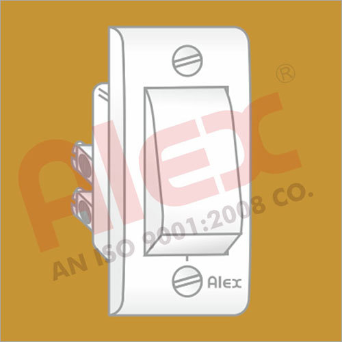 White 6 Amp One Way Switch - New, Durable Design | Ideal for Residential and Commercial Use, Available in Multiple Colors