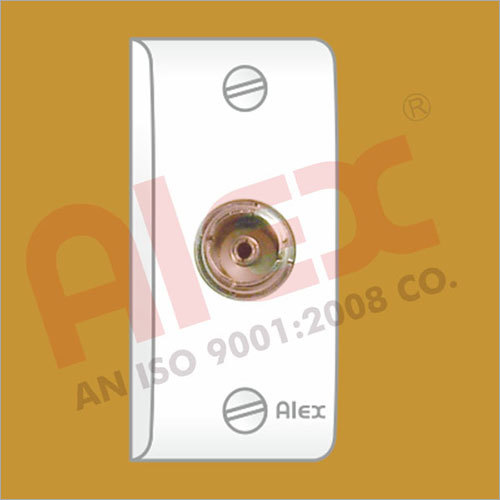 Single Outlet White Mini T.V. Socket Application: Used In Electrical Equipments