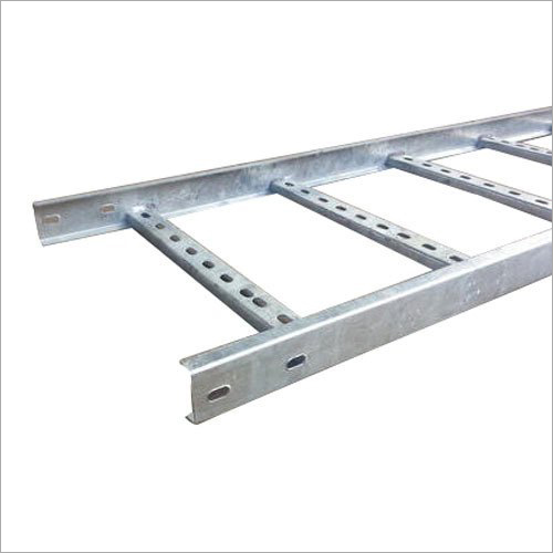 Mild Steel Ladder Cable Tray - 10-15 mm Thickness, Galvanized Coating for Enhanced Durability, Ideal for Shops and Malls