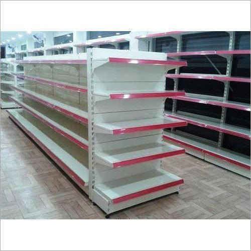 Departmental Store Rack - Mild Steel, 6x3 Feet, 5-6 Shelves | Durable, Wall Mounted, Movable Unit, Free Standing Design