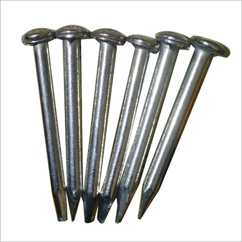 Zinc Coated Roofing Nails - 50 Kilogram Bag, Durable Silver With Polished Finish For Industrial Use