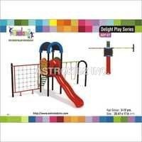 Plastic And Metal Children Slides