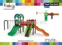 Plastic And Metal Children Slides