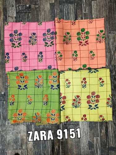 Plain Rayon Twotone Printed Fabric