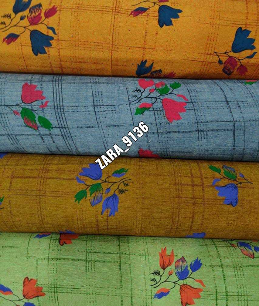 Plain Rayon Twotone Printed Fabric