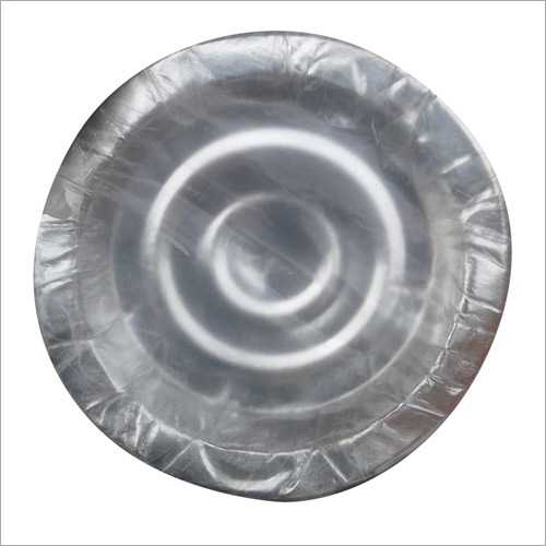 Disposable Paper Round Plate - 6 inch to 12 inch Size, Silver Color | Recyclable Paper Material for Eco-Friendly Serving Solutions
