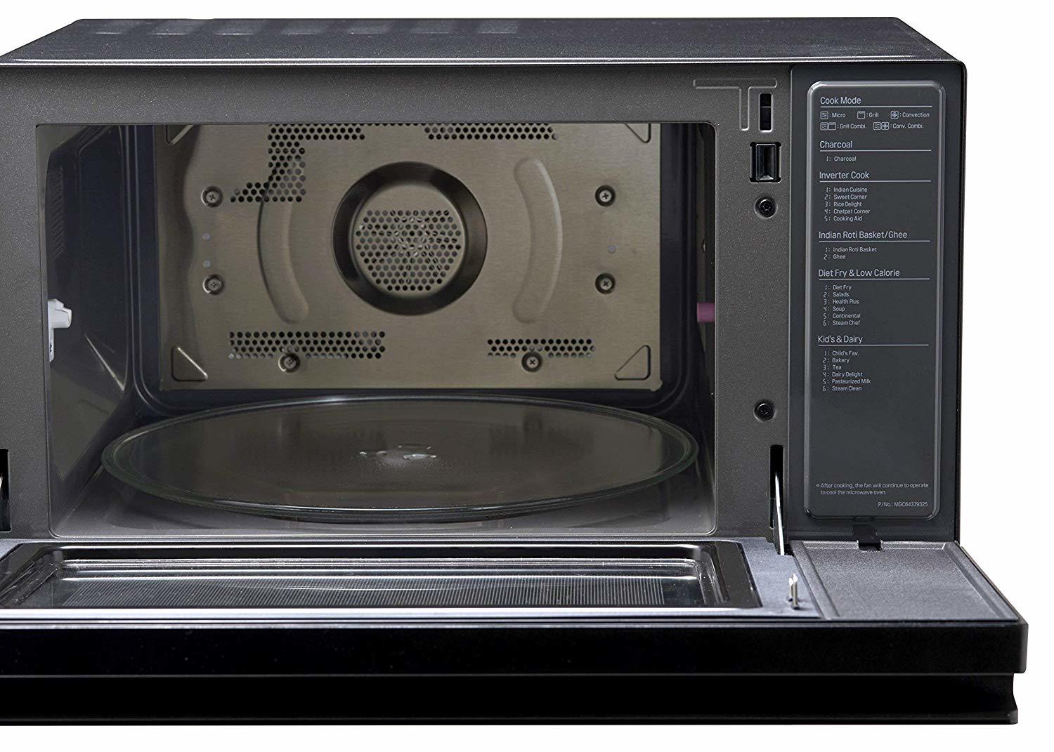 Lg 39 L Neochef Convection Microwave Oven With Smart Inverter (Mj3965bqs, Black)