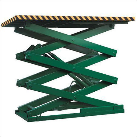 High Rise Scissor Lift Table - Durable Mild Steel, 0.3-0.5 Ton Capacity, 15-50 Feet Working Height | Stationary Lift Table with 1800x900mm or 2000x1000mm Platform Area