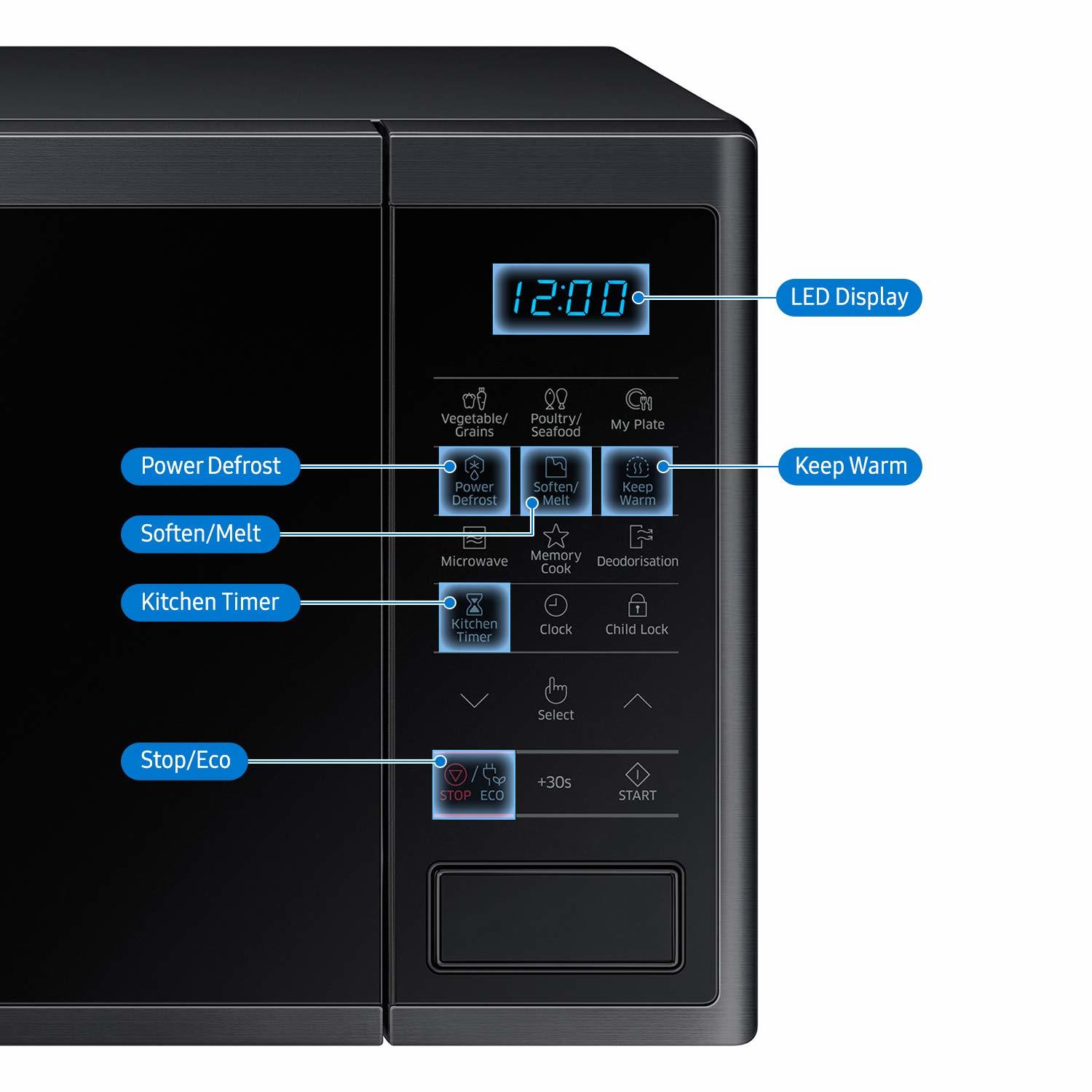 Samsung 23 L Solo Microwave Oven (Ms23j5133ag/tl, Black)