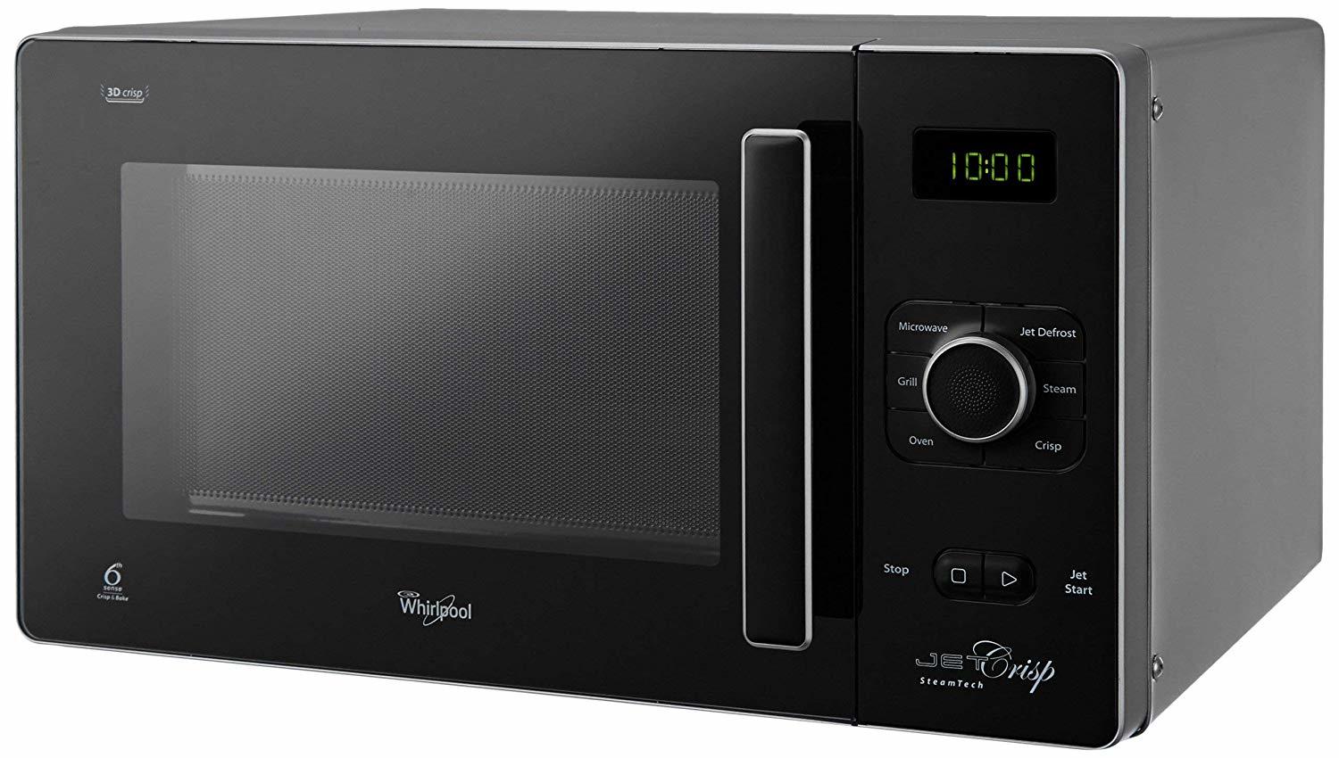 Whirlpool 25 L Convection Microwave Oven (25l Crisp Steam Conv. Mw Oven-ms, Black)