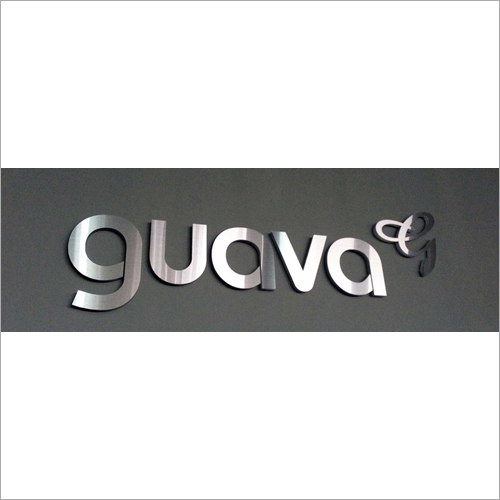 Steel Name Signage Board - Steel Material, Customized Design Options in Attractive Colors | Ideal for Malls, Hotels, Restaurants, and Commercial Use