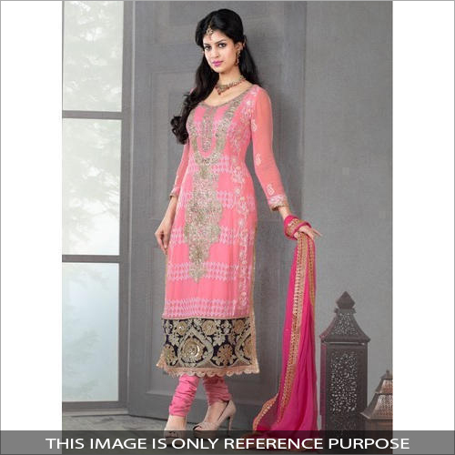 Ladies Churidar Suit - Embroidered Full Sleeves, Available in Multiple Colors | No Fade, Quick Dry, Washable, Suitable for All Seasons