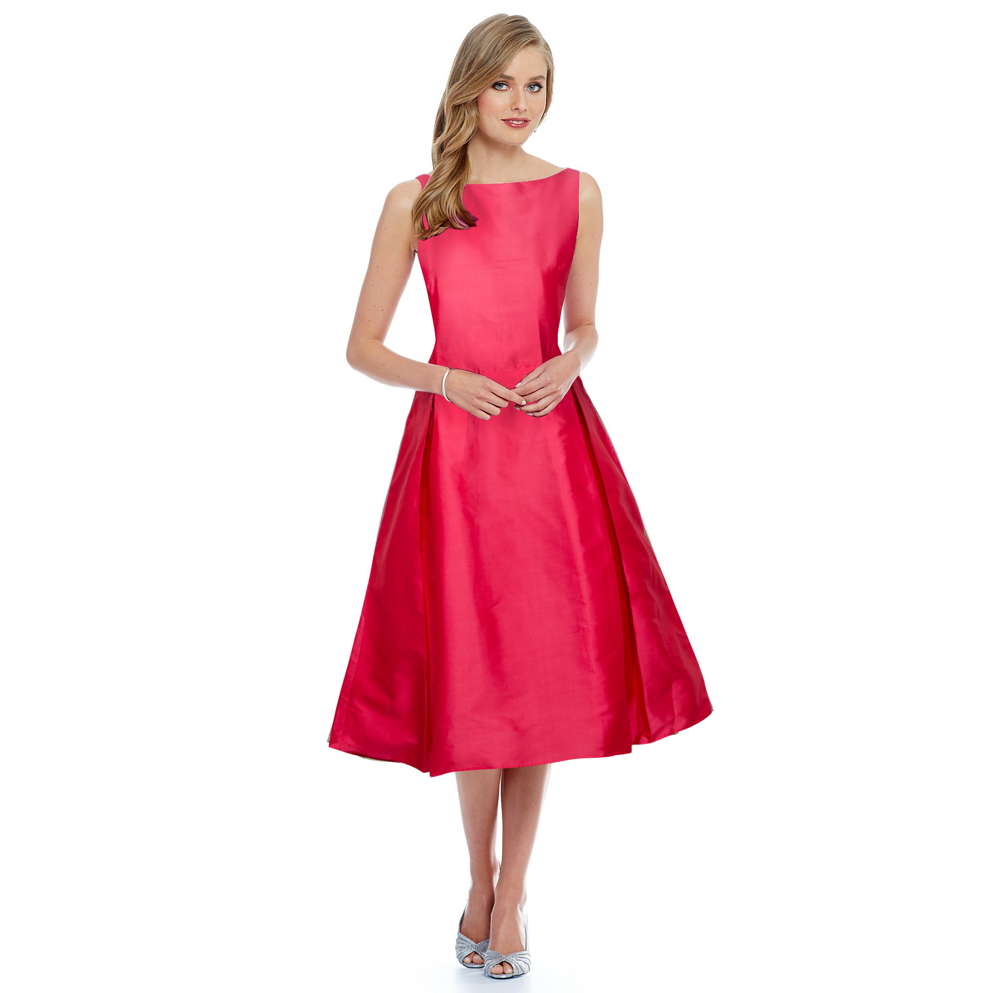 Western Dress - Taffeta Silk Inner, Heavy American Crepe, Length 37 Inches, Available Sizes S-xxl, Sleeveless, Round Neck | 5 Beautiful Colors For Women