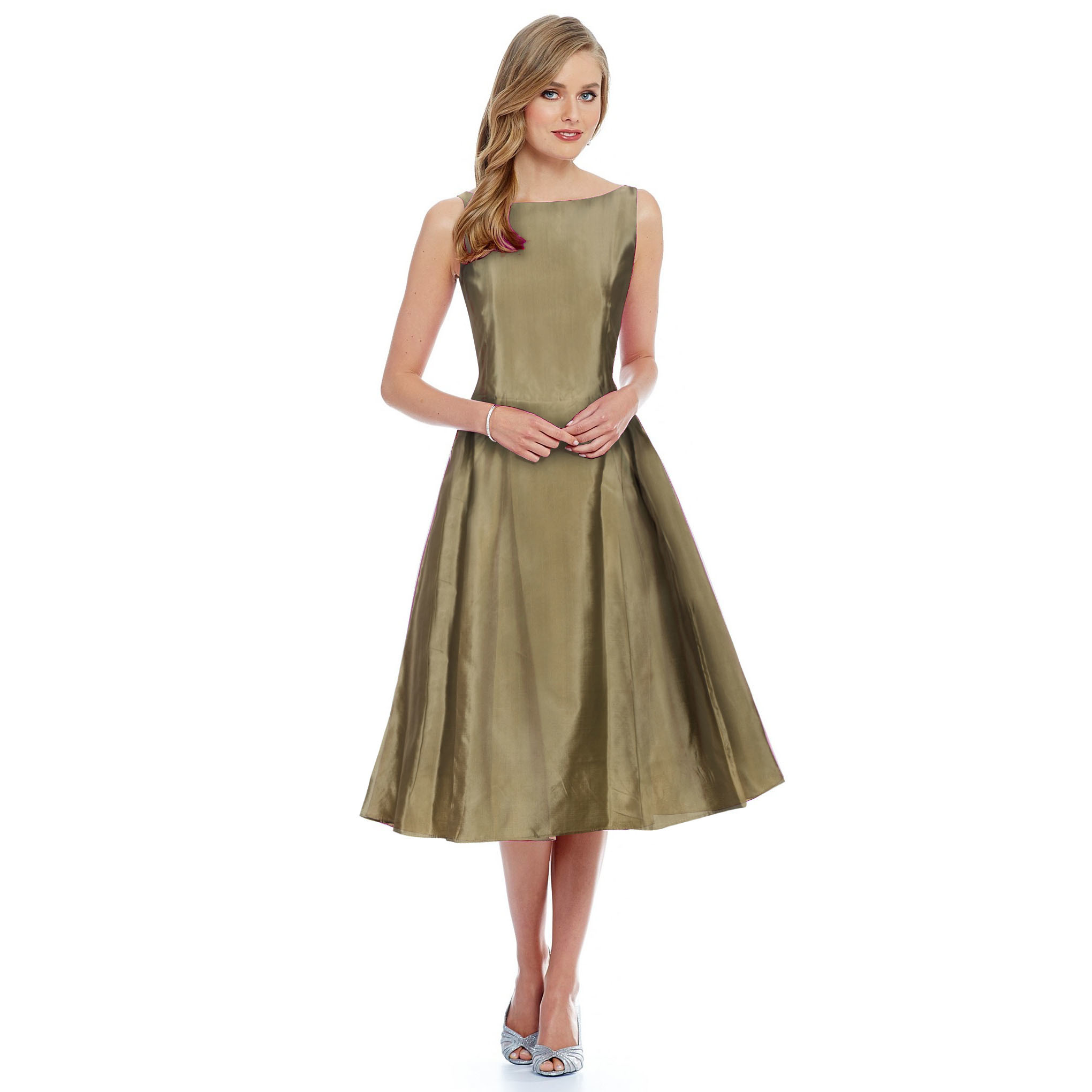 Western Dress - Taffeta Silk Inner, Heavy American Crepe, Length 37 Inches, Available Sizes S-xxl, Sleeveless, Round Neck | 5 Beautiful Colors For Women