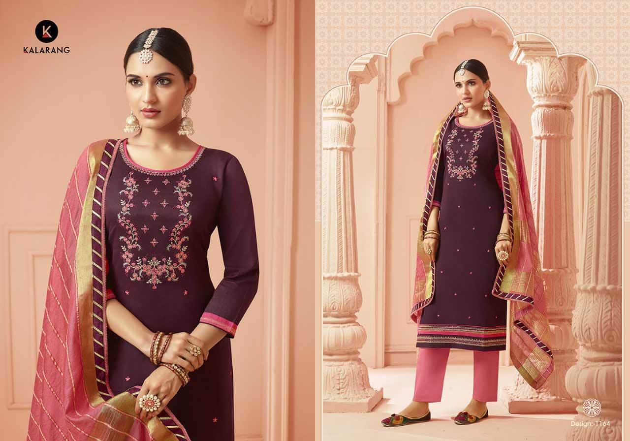 Jam Silk Cotton Embroidered Set - Cotton Fabric, Fancy Border Dupatta | Quick Dry, Hand Washable, Suitable For All Seasons
