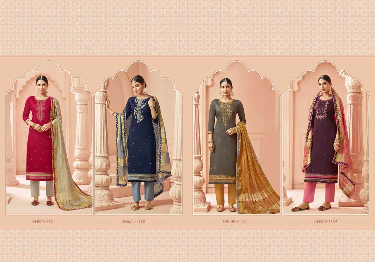 Jam Silk Cotton Embroidered Set - Cotton Fabric, Fancy Border Dupatta | Quick Dry, Hand Washable, Suitable For All Seasons