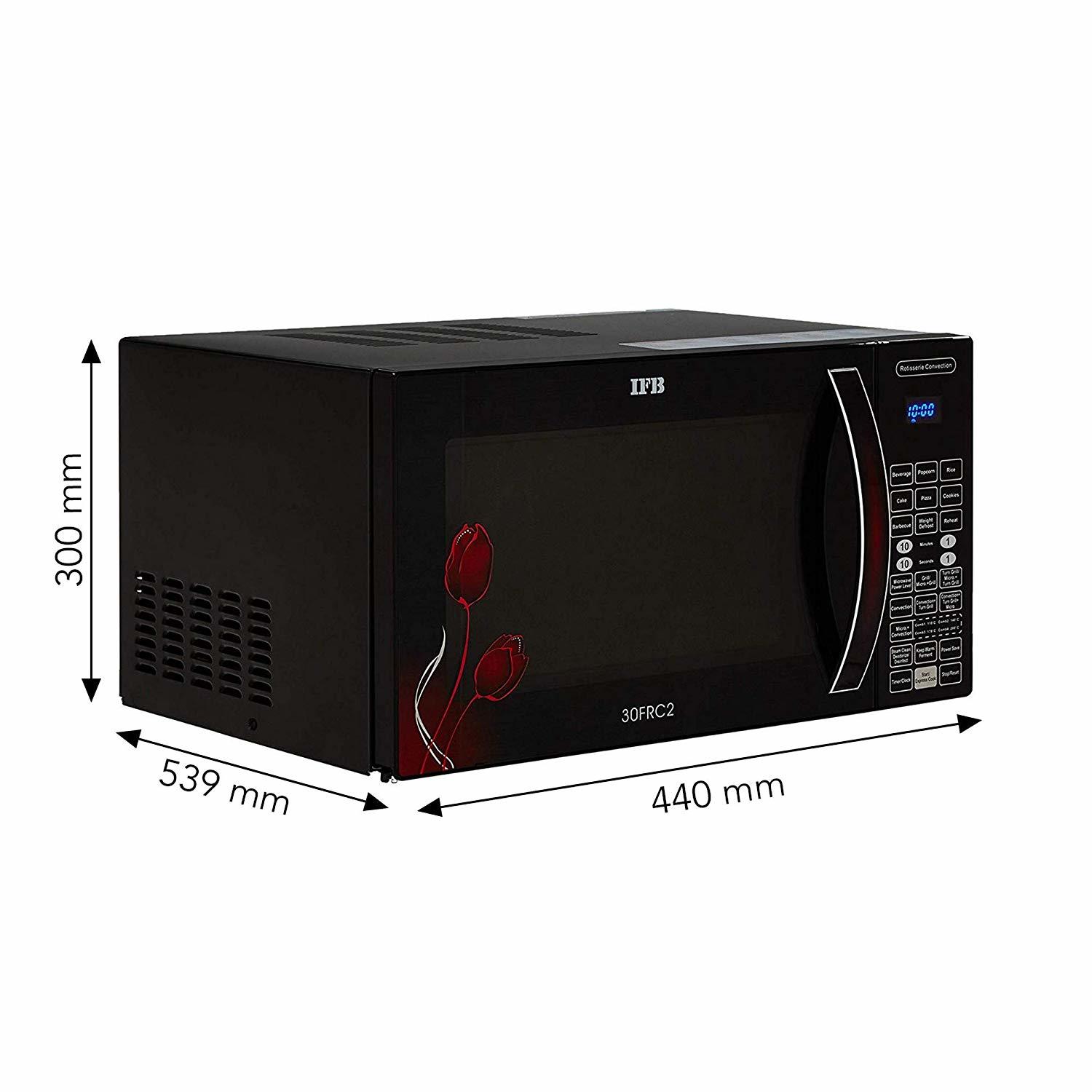 Ifb 30 L Convection Microwave Oven (30frc2, Floral Pattern) (Black)