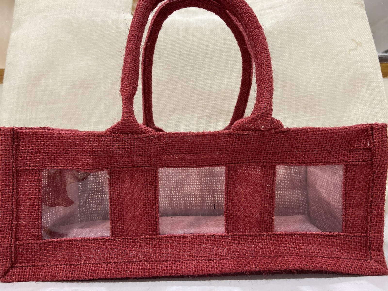 Medium Jute 3 Panel Gift Bag