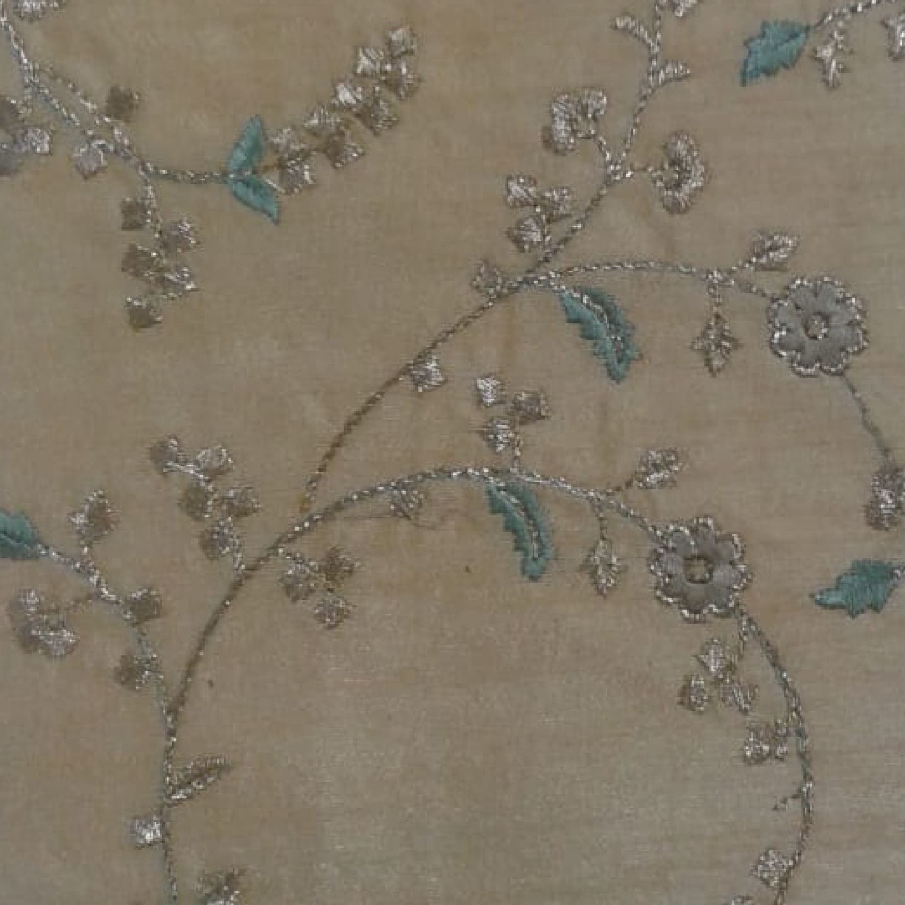 Embroidery Fabric - Cotton, 44 Inches Wide, Gray Color, 150 Gsm | Durable, Lightweight, Skin Friendly, Floral Embroidery, Soft Texture, Elegant Look, Alluring Designs