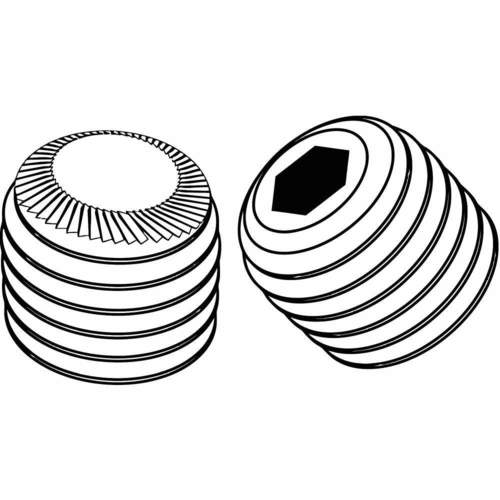 घुमावदार कप प्वाइंट ग्रब स्क्रू सेट