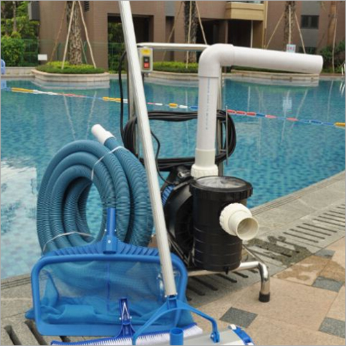 Swimming Pool Cleaning Pump - High-Durability Metal Build, Effective Wide Nozzle & Spring-Loaded Nylon Brush | Easy to Handle, Water-Efficient