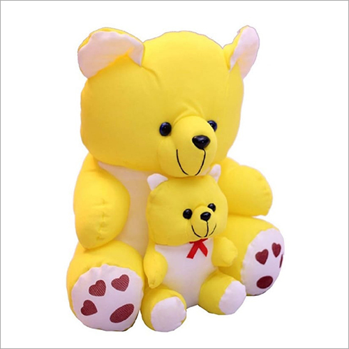 Pink and Yellow Soft Teddy Bear - 35-115 cm, Microfiber Stuffing | Durable, Lightweight, Versatile Color Options