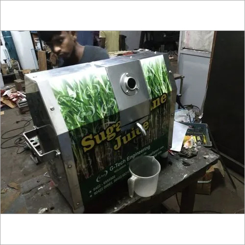 Automatic Sugarcane Juicer Machine - Stainless Steel Body, 100 Liters Per Hour Capacity, Green Color | Compact Structure, Eco-Friendly, High Efficiency, Low Noise, Lower Energy Consumption