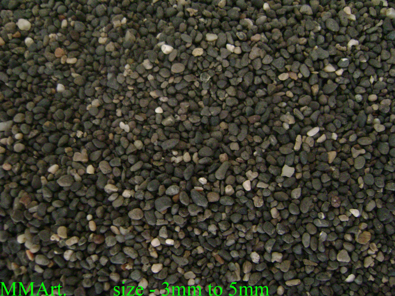 Naturalmix Gravels - 3-5 Mm Polished Black Round Pebbles | Ideal For Aquariums, Landscaping, And Seamless Flooring