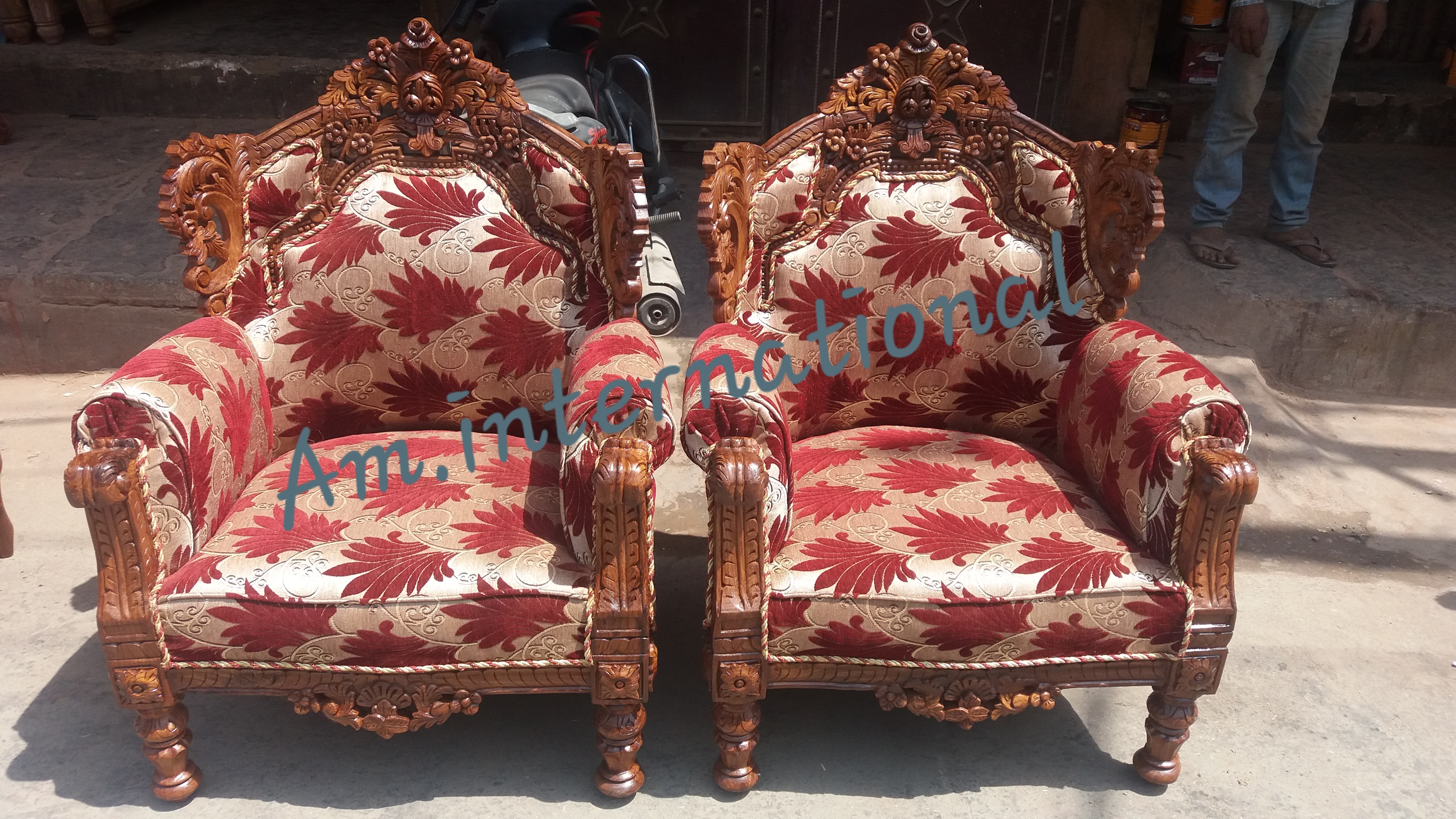 Handmade Handcrafted Teak Wood Sofa Set